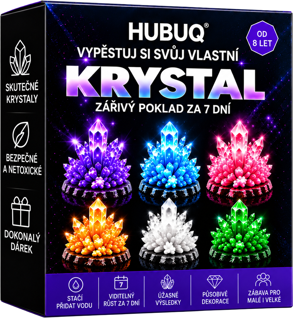 HUBUQ® 💎 Luxusní krystalová dílna – Prémiový prášek na pěstování krystalů