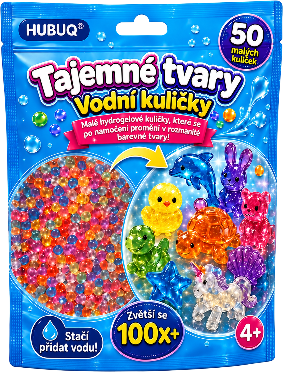✨ HUBUQ® Kouzelné vodní korálky – Objevte svět tajemných křišťálových figurek!