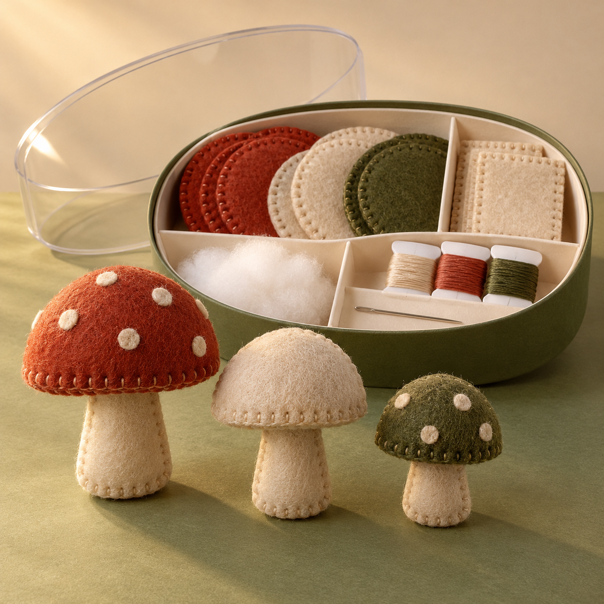 Mini Tapestry Weaving Kit – Terracotta, Oatmeal & Dusty Rose